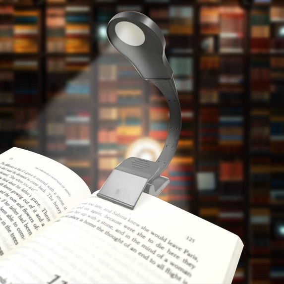 Tepsmf Book Light for Reading in Bed, 3 Brightness Rechargeable Book Light, Lightweight, Clip on, Perfect for Book Lovers