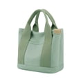 thumbnail image 1 of Tepsmf Casual Canvas Tote Bag With Crossbody Strap Multi Pocket Lightweight Shoulder Handbag For Women Daily Work Shopping, 1 of 8