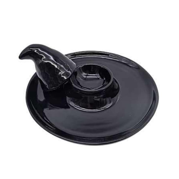 Tepsmf Ceramic Witch Decorative Tray Halloween Tabletop Platter For Candy Keys Jewelry Home Organization