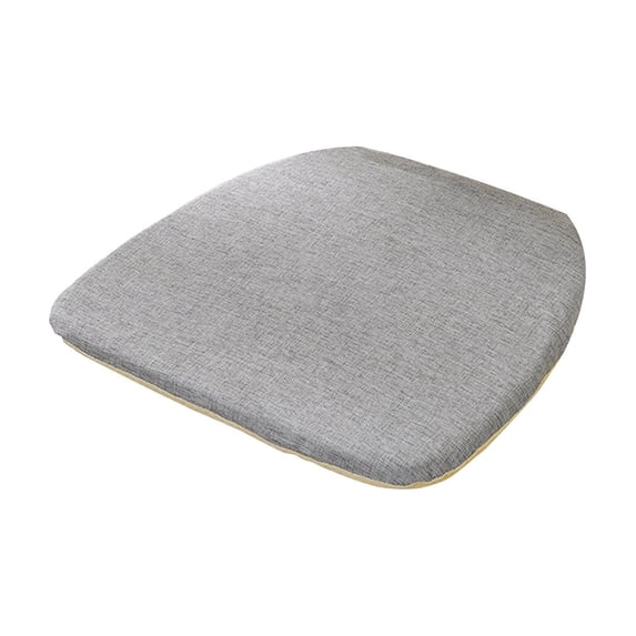 Tepsmf Chair Cushion Flax Linen U-Shaped Seat Pad With Ties Non Slip Dining Kitchen Desk Office Home Summer Comfort