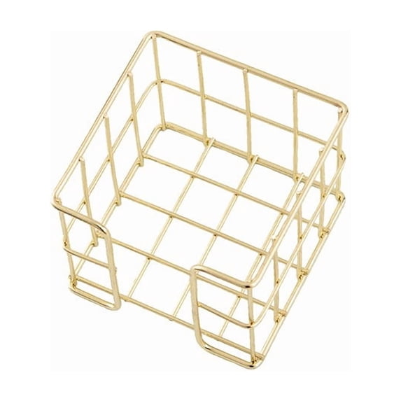 Tepsmf Desktop Wrought Iron Openwork Sticky Notes Grid Organizer Memo Holder Display Rack Multifunctional Storage For Office Home School Supplies