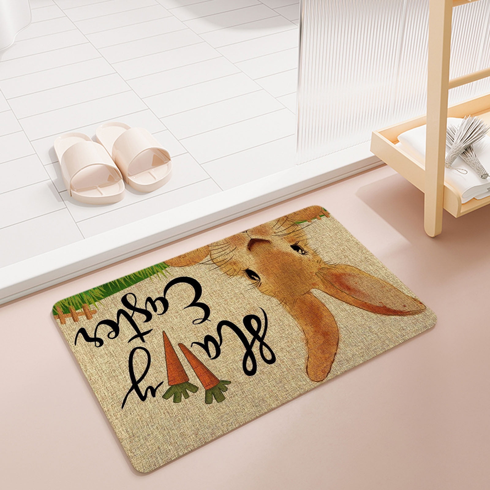 Tepsmf Easter Kitchen Floor Mat Household Entrance Nonslip Floor Mat