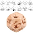 Tepsmf Food Decision Dice Gift Wooden Multi Sided Dice Game Board Game