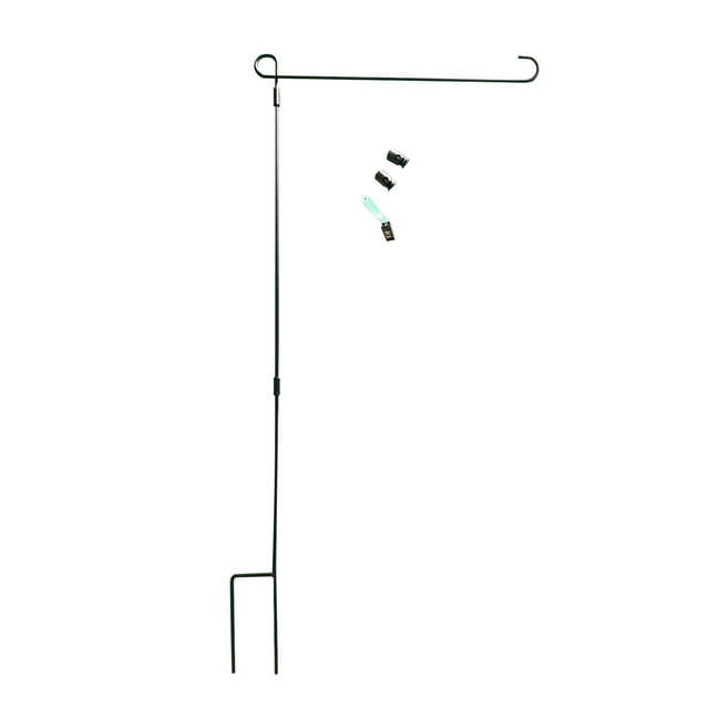 Tepsmf HOOSUN Garden Flag Stand, Premium Garden Flag Pole Metal Powder