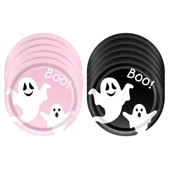Tepsmf Halloween Party Disposable Tableware Set for 10 Guests Paper Plates Cups Napkins Holiday Decoration Party Supplies