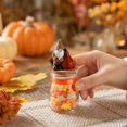thumbnail image 1 of Tepsmf Halloween Pumpkin Glass Jar Candy Storage Container with Lid Small Gift Treat Holder Holiday Decor Prop, 1 of 7
