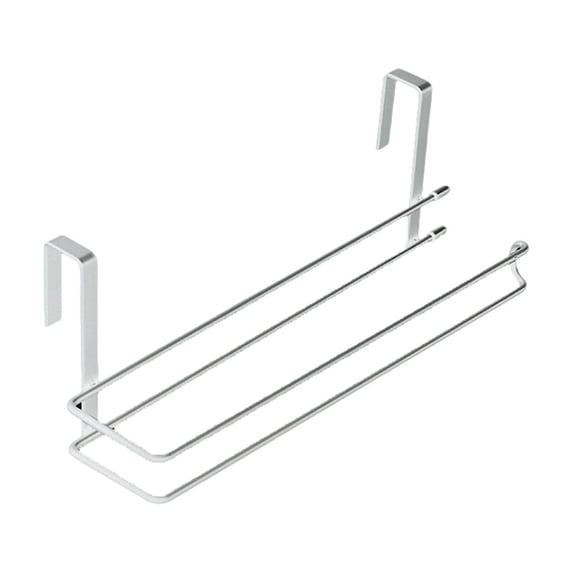 Tepsmf Hanging Paper Towel Holder Over-The-Cabinet Door Organizer Rack Space-Saving Kitchen and Under-Sink Storage Solution for Standard Rolls with Easy Access for Home Office and Everyday Use