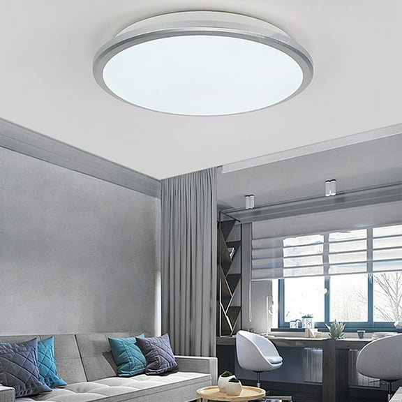 Tepsmf LED Flush Mount Ceiling Light Fixture, Waterproof 9 Inch Ultra-Thin Modern Round Fixture, Dimmable for Bedroom/Kitchen/Bathroom
