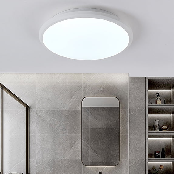 Tepsmf LED Flush Mount Ceiling Light Fixture, Waterproof 9 Inch Ultra-Thin Modern Round Fixture, Dimmable for Bedroom/Kitchen/Bathroom