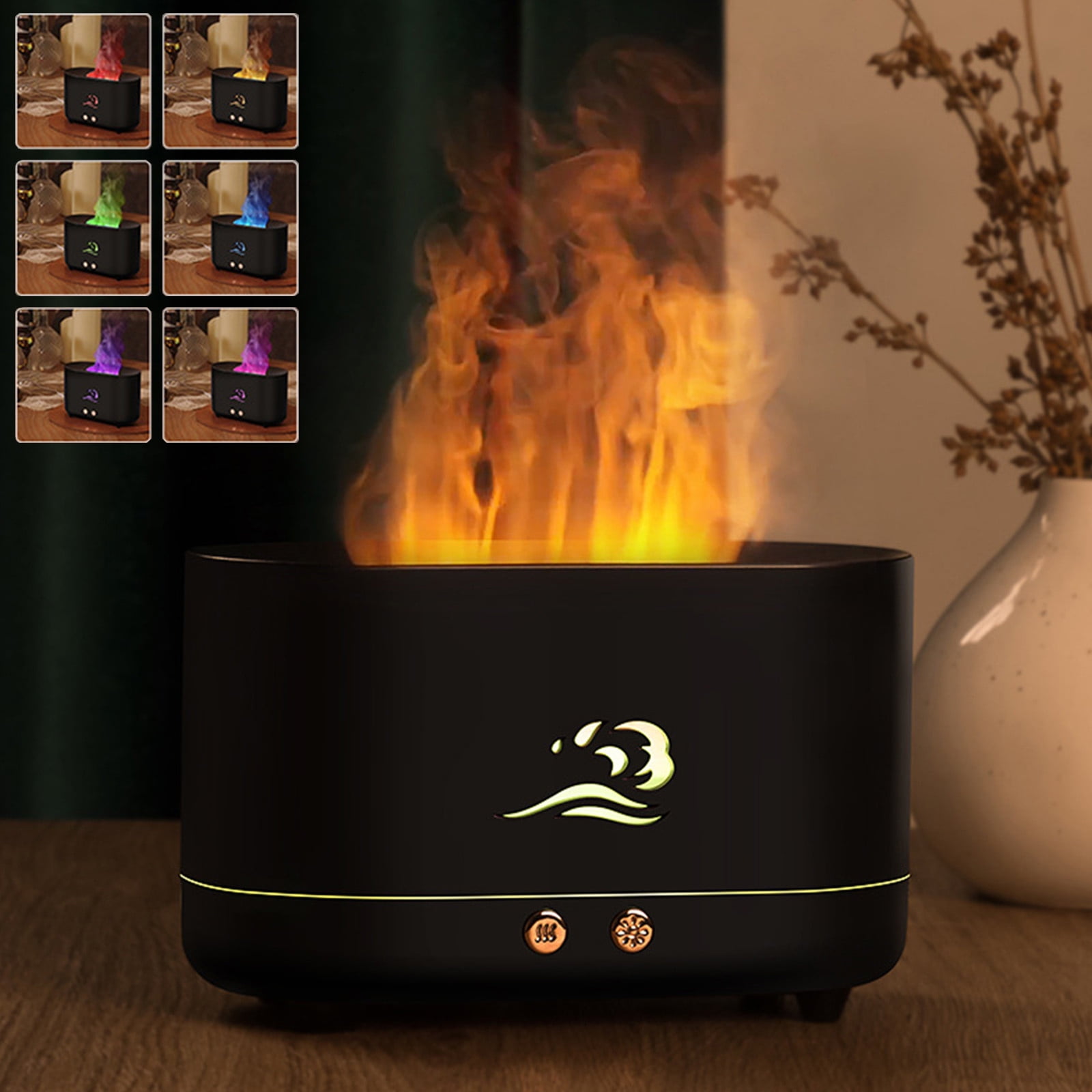 Tepsmf Oil Diffuser Humidifier 225ml Electric Ultrasonic Air Aroma