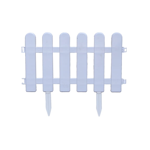 Tepsmf Plastic Garden Border Fence, Flexible Landscape Edging, Easy Install Barrier for Lawn, Flower Bed, Walkway and Outdoor Space Partition