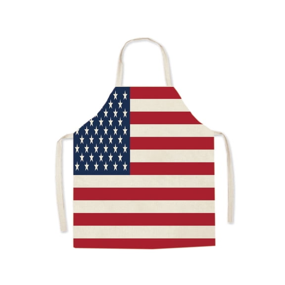 Tepsmf Printed Apron, 68x55CM Adjustable Kitchen Apron, Oil And Stain Resistant Garment for Cooking Barbecue Home Daily Use