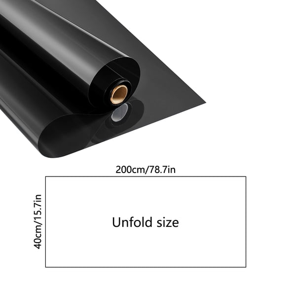 Tepsmf Privacy Window Film, 15.7x78.7 IN Mirror Glass Tint Heat Control Sun Blocking Reflective Cling for Sliding Door Home Office