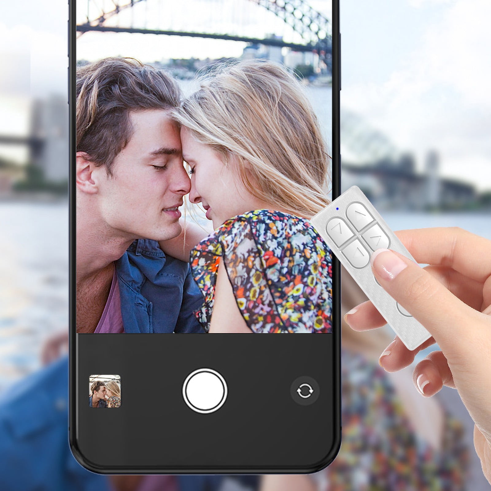 Tepsmf Remote Control Short Video APP Page Turner For Phone Camera