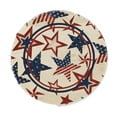 thumbnail image 1 of Tepsmf Round Placemats with Independence Day Prints, Patriotic Table Setting Mat, Decorative Dining Placemat for Holiday Kitchen Home Party Decoration, 1 of 5