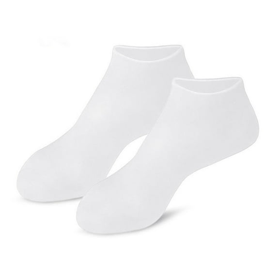 Tepsmf Silicone Moisturizing Socks Softening Dry Cracked Feet Rough Skins & Anti Slip Aloe Socks for Dry Cracked Feet Women,Calluses,Spa Gel Socks Foot Care After Pedicure