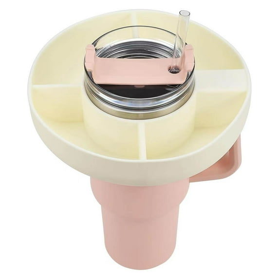 Tepsmf Snack Bowl for Stαnley Cup - Snack Ring for Stαnley Cup - Reusable Snack Ring Compαtible with Stαnley Quencher Tumbler with Handle - Cute Water Bottle Accessories