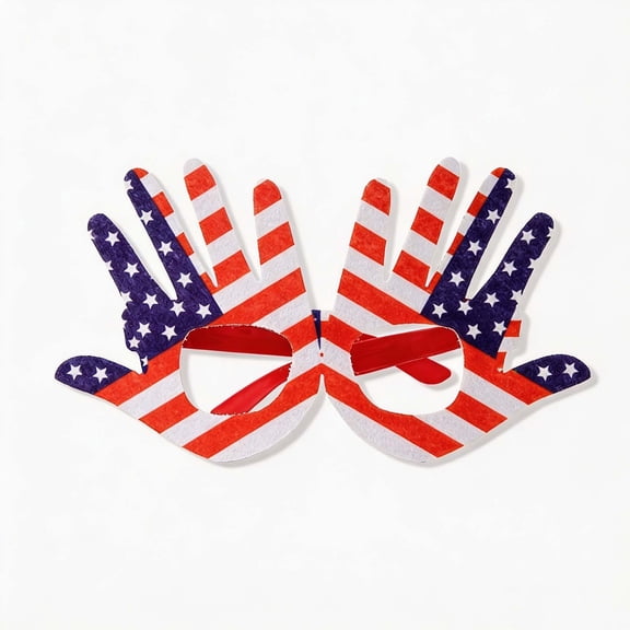 Tepsmf Sparkly Patriotic Eyewear, Multiple Style Party Glasses, Decorative Frame Accessory for Holiday Event Celebration And Daily Photo Taking