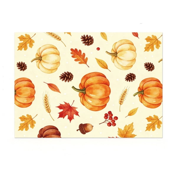 Tepsmf Thanksgiving Paper Gift Wrap Pumpkin Maple Leaf Theme Sheet For Box Wrapping Supplies Fall Holiday Package