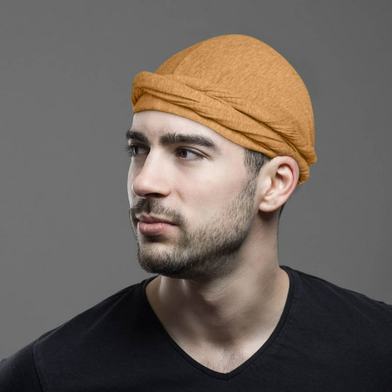 Hair Scarf Men Turban Wrap Tepsmf Turban For Men, Satin Silk Lined