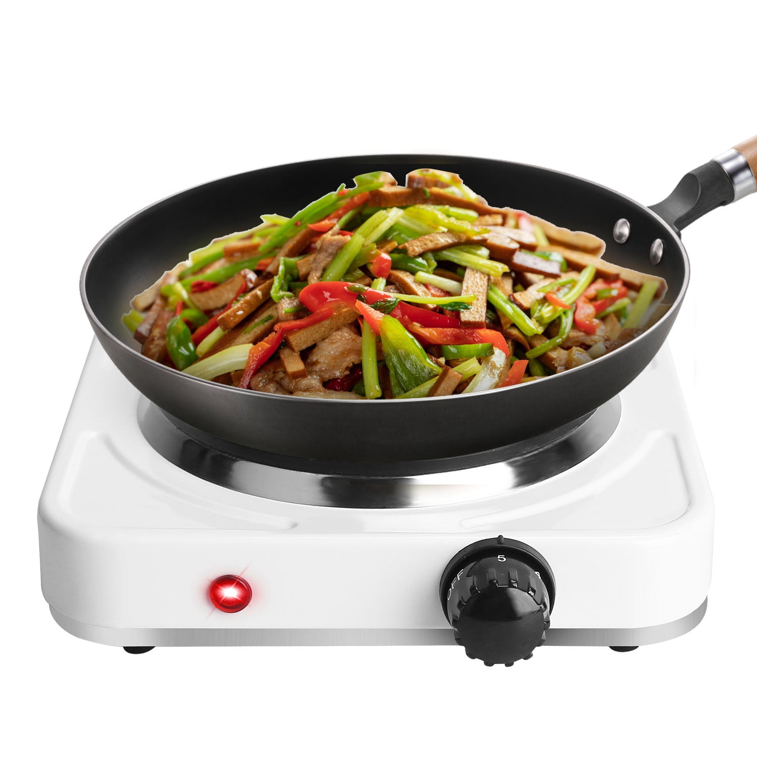 White Solid Single Top Hot Plate by Home Style Kitchen White Solid Single Top Hot Plate by Home Style Kitchen