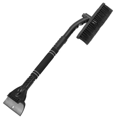 TeqHome 3 In 1 Windshield Ice Scraper Frost Removal Car Snow Removal Shovel, Black