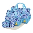 thumbnail image 1 of TeqHome 5Pcs Portable Baby Diaper Bag Tote Durable with Diaper Pad Food Bottle Bag for Mom Dad Travel Daycare Blue, 1 of 16