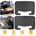 thumbnail image 1 of TeqHome Car Steering Wheel Tray Eating Drink Laptop Auto Desk Potable Travel Tablet Mount Table for Pen Laptop Bottle, 1 of 8