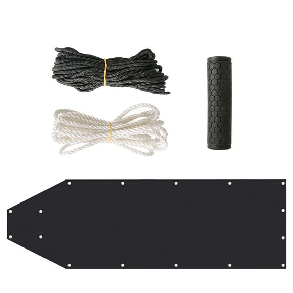 TeqHome Deer Drag Sled Game Glide, Deer Cart Game Hauler with Handle 32.8FT Black Rope 16.1FT White Rope for Hauling Ice Deer Sled Fire Wood Ice Fishing