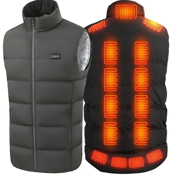 Heated Vest for Men Women, Electric USB Jacket with 23 Heating Zones 3 Heat Levels Winter Lightweight Thermal Vest (S, Battery Pack Not Included)