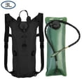 thumbnail image 1 of TeqHome Hydration Bladder 3 Liter Water Backpack for Hiking Camping Outdoor Black, 1 of 11