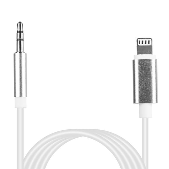 TeqHome IOS Aux Cord for Car( (iPhone Audio Link to Car Jack, Headphones & Speakers), 3.5mm Headphone Jack Adapter Fit For iPhone 13/12/11/XR/XS/X/8/7/6 Plus/SE/iPad Pro/Air/mini/iPod Touch 6th White
