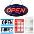 thumbnail image 1 of TeqHome Ultra Bright LED Business Sign Neon Light Animated Motion with ON/OFF Store OPEN Business Neon Open Sign Advertisement Board with Steady Flashing Modes, 1 of 10