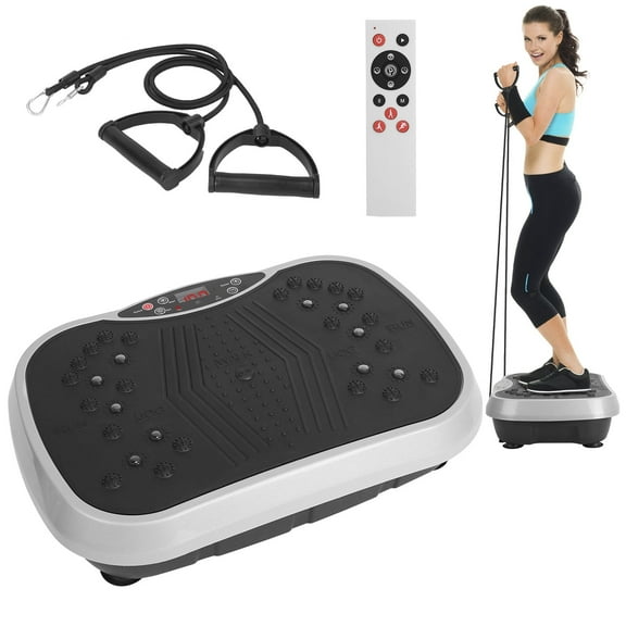 TeqHome Vibration Exercise Machine, Whole Body Vibration Platform Machine Helps Weight Loss Shaping Toning Wellness Home Gyms Workout
