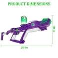 thumbnail image 1 of Gel Ball Blaster Glow-in-The-Dark 170-250 FPS 150FT Range 3 Firing Modes 6000 Gellets for Outdoor Backyard Play Ages 14+ (Violet), 1 of 10