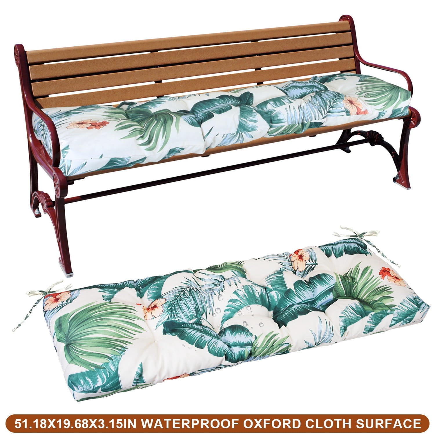 Teqhome Lounger Seat Cushions Indoor Outdoor Waterproof Oxford Cloth ...
