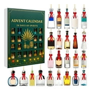 Tequila Advent Calendar 2025 for Adults, A Unique Christmas Countdown with Miniature Spirits, Holiday Gag Gifts Collection Men Women, Xmas Celebration Surprise Box for Mom Dad Friend