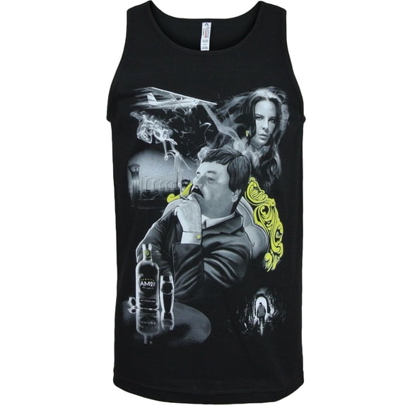 Tequila Amor El Chapo with Kate del Castillo Mens Tank Top Shirt