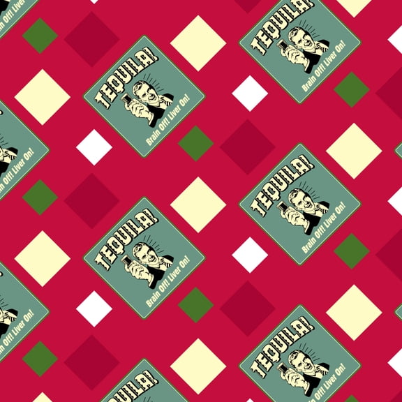 Tequila Brain Off Liver On Funny Humor Retro Premium Roll Gift Wrap Wrapping Paper