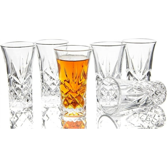 Tequila Glasses Heavy Base Shot Glass Cordial Glasses 2 OZ (Set of 6)