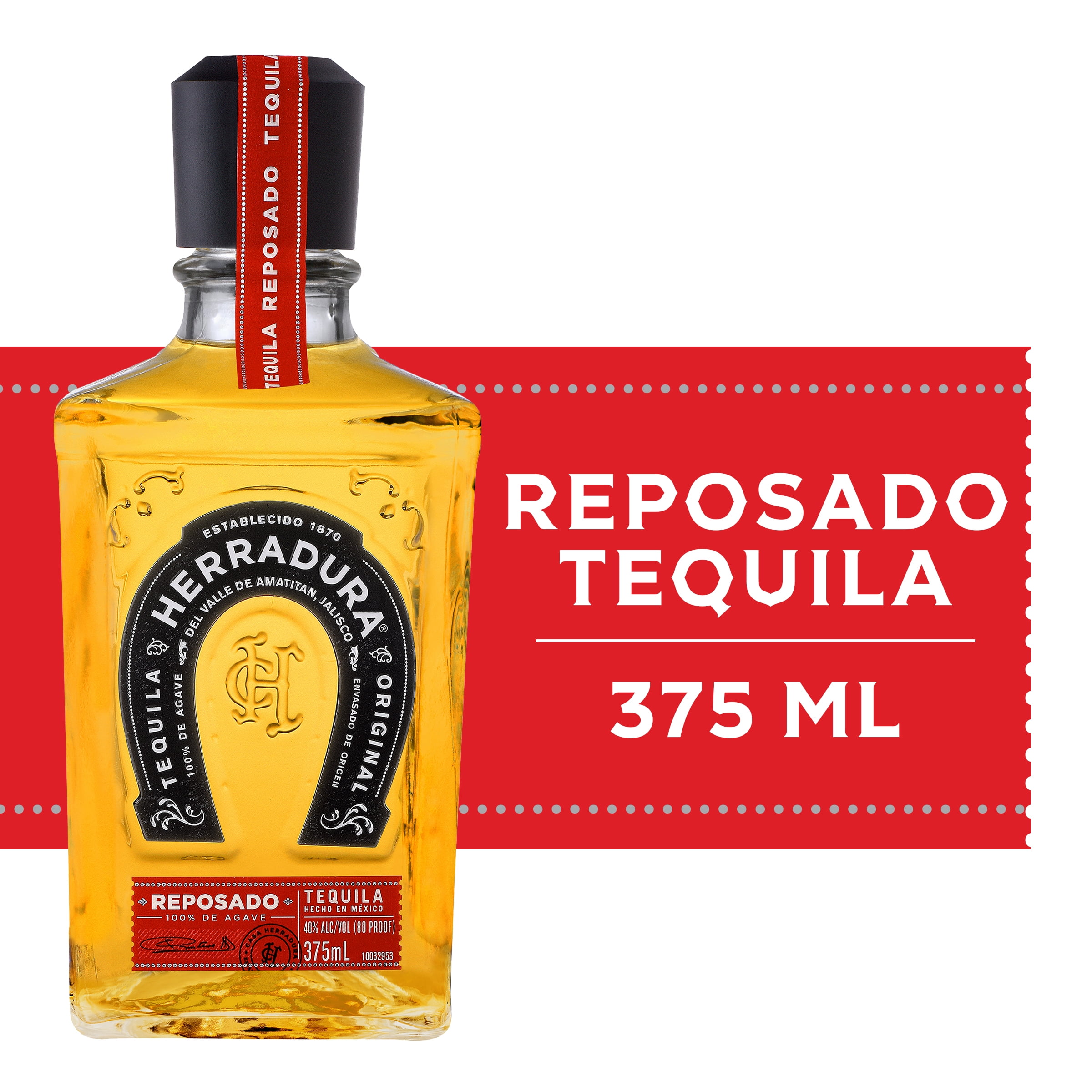 Tequila Herradura Reposado, 375 ml Bottle, 80 Proof