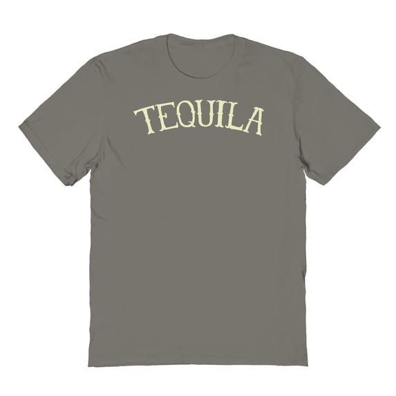 Tequila Humor Graphic Charcoal Men's Cotton T-Shirt