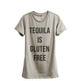 thumbnail image 1 of Tequila Is Gluten Free Women's Fashion Relaxed T-Shirt Tee Heather Tan Medium, 1 of 3