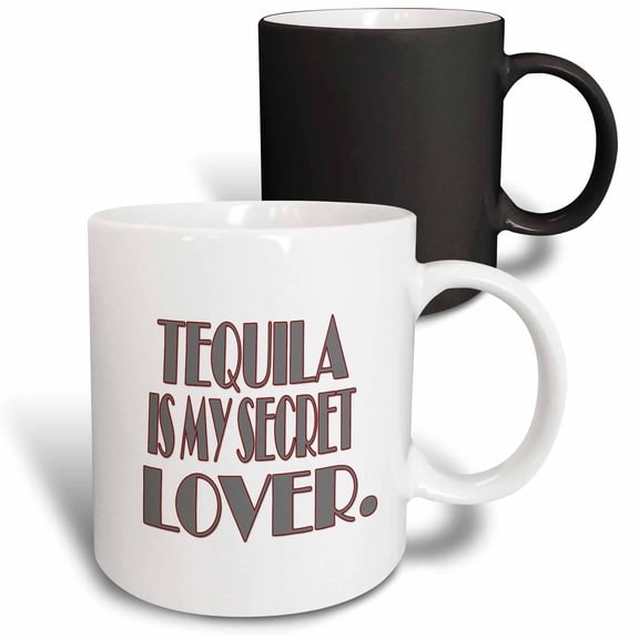 3drose, Tequila Is My Secret Lover., 11oz Magic Transforming Mug