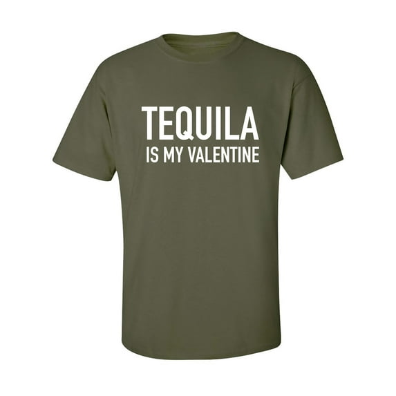 Tequila Is My Valentine Adult Short Sleeve T-shirt