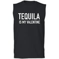thumbnail image 1 of Tequila Is My Valentine Adult Sleeveless Tee, 1 of 3