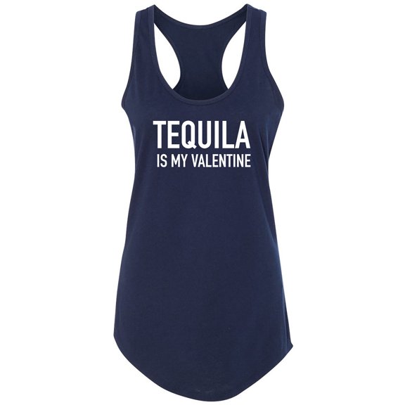 Tequila Is My Valentine Racerback Tank