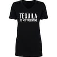 thumbnail image 1 of Tequila Is My Valentine Womens V-Neck Tee, 1 of 2