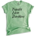 thumbnail image 1 of Tequila Lime Sunshine Shirt, Unisex Women's Men's Shirt, Tequila Tee, Sunshine Beach Vacation Travel Shirt, Heather Apple Green, Medium, 1 of 6