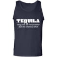 thumbnail image 1 of Tequila May Not Be The Answer Adult Tank Top, 1 of 2